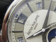 COMPLICATIONS SERIES Moonphase SS KMF White Dial on Black Leather Strap Cal.324