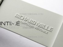 RM055 White Ceramic KVF Best Edition Skeleton Dial Black Crown on White Rubber Strap MIYOTA8215 V3