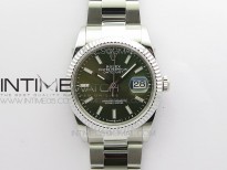 Datejust 36mm 116231 SS BP 1:1 Best Edition Green Dial Stick Markers On SS Oyster Bracelet A2824