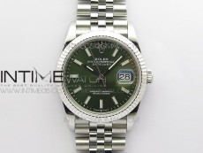 Datejust 36mm 116231 SS BP 1:1 Best Edition Green Dial Stick Markers On SS Jubilee Bracelet A2824