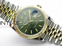 Datejust 36mm 116231 SS/YG BP 1:1 Best Edition Green Dial Stick Markers On SS/YG Jubilee Bracelet A2824