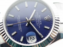Datejust 31mm 278273 SS BP Best Edition Blue Stick Markers Dial on Oyster Bracelet