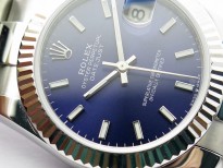 Datejust 31mm 278273 SS BP Best Edition Blue Stick Markers Dial on Oyster Bracelet