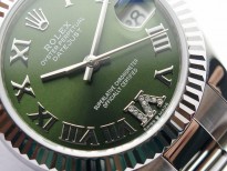 Datejust 31mm 278273 SS BP Best Edition Green Roman Markers Dial on Oyster Bracelet