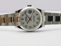 Datejust 31mm 278273 SS BP Best Edition White MOP Crystal Markers Dial on Oyster Bracelet