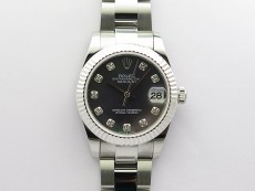 Datejust 31mm 278273 SS BP Best Edition Black MOP Crystal Markers Dial on Oyster Bracelet