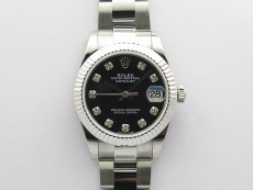 Datejust 31mm 278273 SS BP Best Edition Black Crystal Markers Dial on Oyster Bracelet