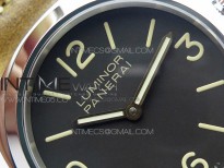 PAM390 N Noob 1:1 Best Edition on Brown Leather Strap A6497 with Y-Incabloc V12