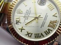 Datejust 31mm 278273 SS/YG BP Best Edition Silver Roman Markers Dial on SS/YG Oyster Bracelet