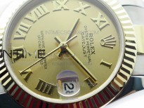 Datejust 31mm 278273 SS/YG BP Best Edition YG Roman Markers Dial on SS/YG Oyster Bracelet