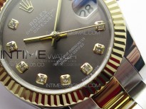 Datejust 31mm 278273 SS/YG BP Best Edition Gray Diamonds Markers Dial on SS/YG Oyster Bracelet