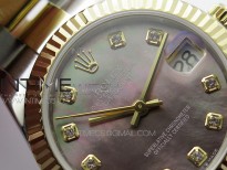 Datejust 31mm 278273 SS/YG BP Best Edition Black MOP Diamonds Markers Dial on SS/YG Oyster Bracelet