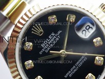 Datejust 31mm 278273 SS/YG BP Best Edition Black Diamonds Markers Dial on SS/YG Oyster Bracelet
