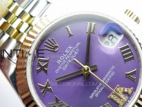 Datejust 31mm 278273 SS/YG BP Best Edition Purple Roman Markers Dial on SS/YG Jubilee Bracelet