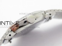 La D de dior Satine SS Case 5055F 1:1 Best Edition MOP White Dial on SS bracelet Swiss Quartz