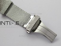 La D de dior Satine SS Case 5055F 1:1 Best Edition MOP White Dial on SS bracelet Swiss Quartz