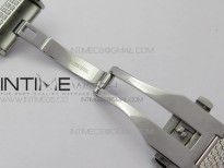 La d de dior satine SS Case 5055F 1:1 Best Edition  Blue Dial on SS bracelet Swiss Quartz