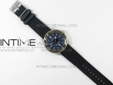 Super Ocean Heritage Blue Ceramic Bezel SS/RG Black Dial on SS Bracelet A2824