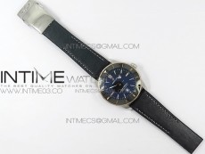 Super Ocean Heritage Blue Ceramic Bezel SS/RG Black Dial on SS Bracelet A2824