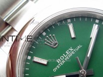 Oyster Perpetual 41mm 124300 BP Best Edition Green Dial on SS Bracelet