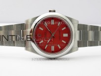 Oyster Perpetual 41mm 124300 BP Best Edition Red Dial on SS Bracelet