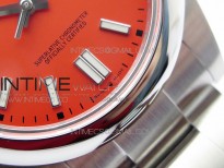 Oyster Perpetual 41mm 124300 BP Best Edition Red Dial on SS Bracelet