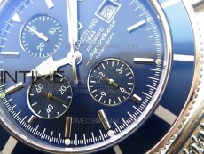 SuperOcean A13312 44mm Blue Bezel Blue Dial on SS Bracelet A7750