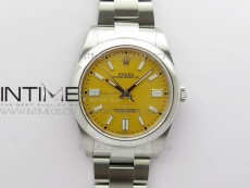 Oyster Perpetual 41mm 124300 BP Best Edition Yellow Dial on SS Bracelet