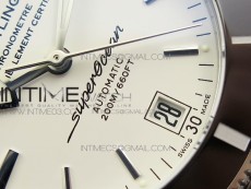 SuperOcean 42mm AB2010 SS GF 1:1 Best Edition White Dial Black Ceramic Bezel on SS Bracelet Miyota 9015