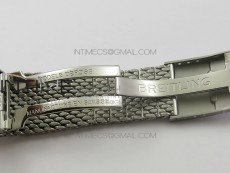 SuperOcean 42mm AB2010 SS GF 1:1 Best Edition White Dial Black Ceramic Bezel on SS Bracelet Miyota 9015