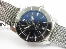 SuperOcean 42mm AB2010 SS GF 1:1 Best Edition Black Dial Black Ceramic Bezel on SS Bracelet Miyota 9015