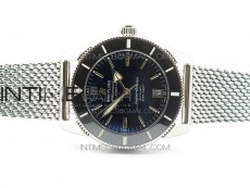 SuperOcean 42mm AB2010 SS GF 1:1 Best Edition Black Dial Black Ceramic Bezel on SS Bracelet Miyota 9015