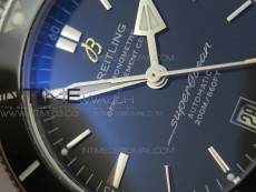 SuperOcean 42mm AB2010 SS GF 1:1 Best Edition Black Dial Black Ceramic Bezel on SS Bracelet Miyota 9015