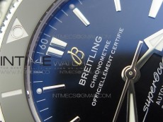 SuperOcean 42mm AB2010 SS GF 1:1 Best Edition Black Dial Black Ceramic Bezel on SS Bracelet Miyota 9015