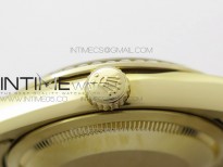 Day-Date 36 128235 YG/Crystal BP Best Edition Silver Crystal Marker Dial on YG President Bracelet A2836