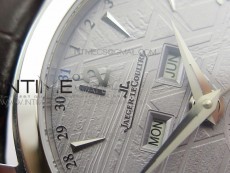 Master Calendar Moonphase SS OMF 1:1 Best Edition Gray Dial on Brown Leather Strap A866/1