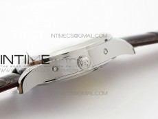 Master Calendar Moonphase SS OMF 1:1 Best Edition Gray Dial on Brown Leather Strap A866/1