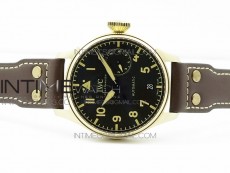 Big Pilot IW501005 Bronzo ZF 1:1 Best Edition Brown Dial Blue Numbers on Brown Leather Strap A52110
