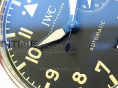Big Pilot IW501005 Bronzo ZF 1:1 Best Edition Brown Dial Blue Numbers on Brown Leather Strap A52110