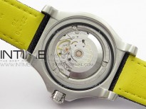 Seawolf 45mm SS B50 1:1 BestEdition SuperLumed Yellow Dial Black Sticks Markers on Black Nylon Strap A2824(SuperThick Crystal)