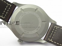 Mark XVIII IW327006 Titanium V7F 1:1 Best Edition Black Dial on Brown Leather Strap A2892