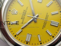 Oyster Perpetual 41mm 124300 BP Best Edition Yellow Dial on SS Jubilee Bracelet