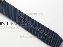 SuperOcean 42mm AB2010 RG B50 1:1 Best Edition Blue Dial Blue Ceramic Bezel on Black Rubber strap A2824