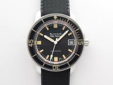 Fifty Fathoms 5008B 40mm SS 1:1 Noob Best Edition Black Dial on Black Rubber Strap A1151