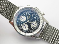 Navitimer 41mm SS B50 Best Edition SS Black Dial Numeral Markers on SS Bracelet A7750
