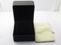 Ladies' De Ville Trésor Diamond SS 3AF 1:1 Best Edition White Dial RG Markers On Black fabric strap Swiss Quartz