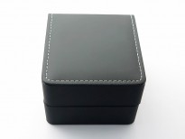 Ladies' De Ville Trésor Diamond SS 3AF 1:1 Best Edition Black Dial On Black Leather Strap Swiss Quartz