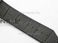 Classic Fusion 42mm SS WWF 1:1 Best Edition Gray Dial On Gray Gummy Strap Asian HB1112