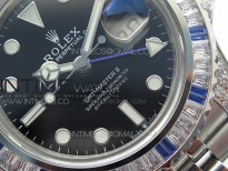 GMT-Master II White/Blue Diamonds Bezel 904L Steel GMF Best Edition SA3285 CHS V3