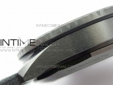 Fifty Fathoms Bathyscaphe Black Ceramic GF 1:1 Best Edition Black Dial on Black Sail-Canvas Strap A1315 (Free Rubber Strap)